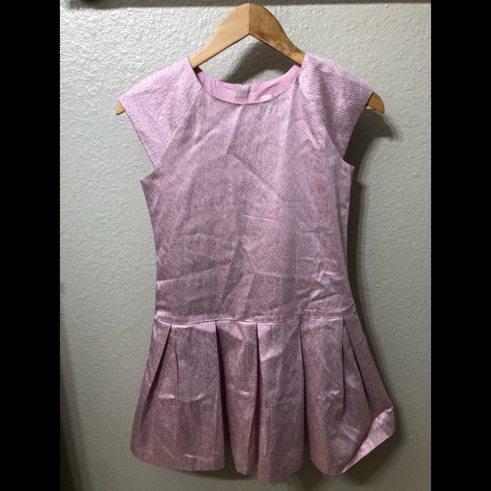 Kate Spade Girls Pink Metallic Dress Size 12Y